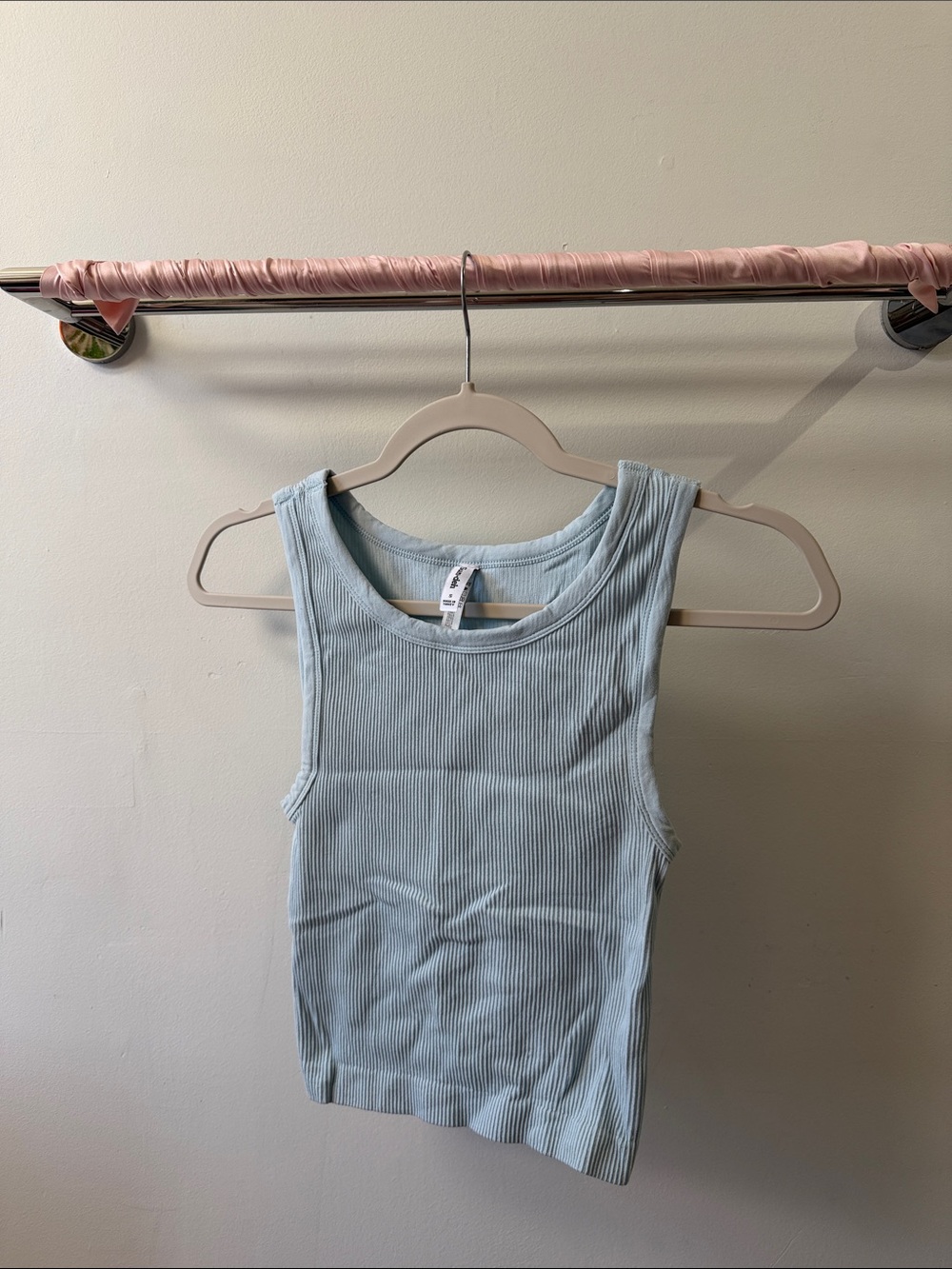 Sunday Best Light Blue Ribbed Tank
